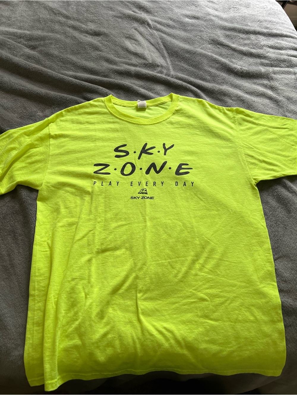 Sky Zone Neon Yellow Graphic Tee - Men